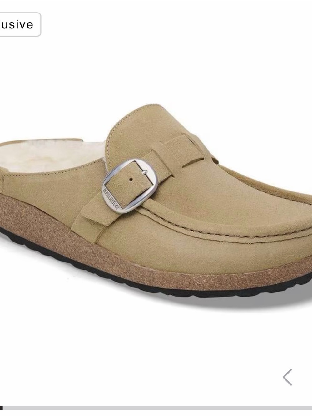 Birkenstock Buckley shearling lined clog size 39